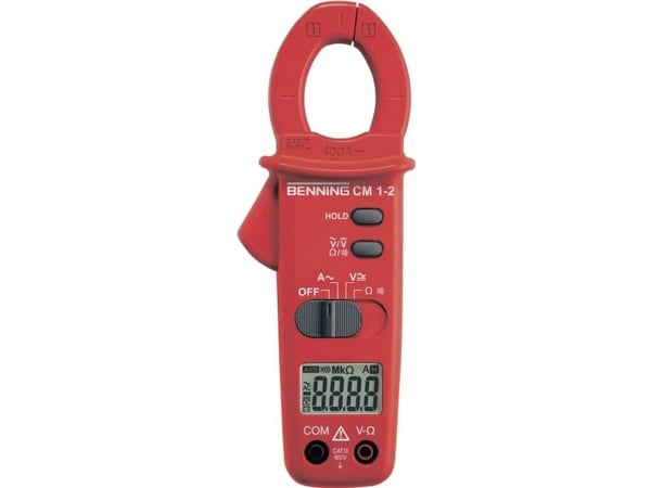 Benning 044062 strømtang hånd-multimeter digital CAT III 600 V visning (counts): 2000