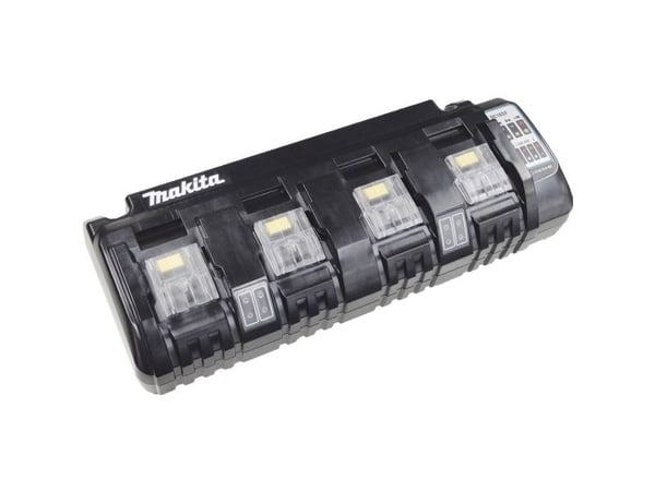 Makita DC18SF - Batterilader - 4 x batterier lader - 3 A - 4 utgangskontakter (batterikobler) - for Makita DCS553, DGA514, DGA901, DHP453, DHS630, ...