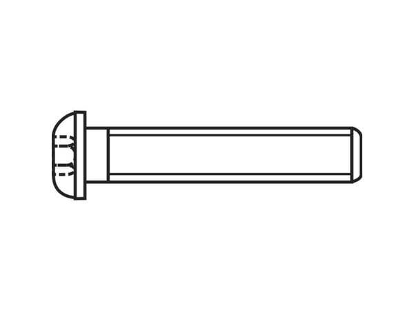 TOOLCRAFT linseskruer M3 10 mm innvendig sekskant rustfritt stål A2, 100 stk