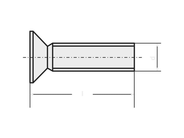 TOOLCRAFT 839917 forsenkede skruer M3 12 mm sekskant DIN 965 rustfritt stål A2 – 100 stk.