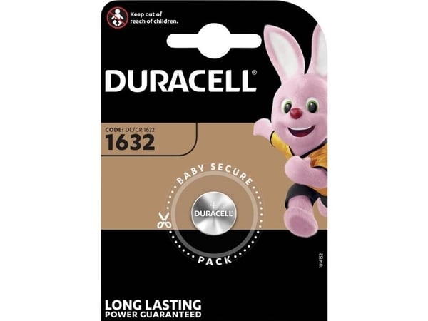 Duracell - Batteri CR1632 - Li - 137 mAh