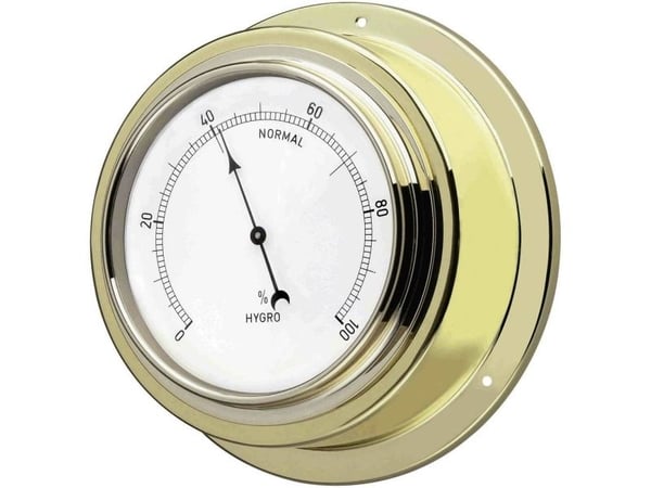 TFA-Dostmann 44.1009, Elektronisk miljøtermometer, Innendørs, Analog, Gull, Hvit, Messing, Vegg