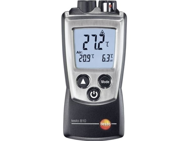 Testo 0560 0810, F, °C, -10 - 50 °C, Sort, 14 - 122 °F, 0,5 °C, AAA