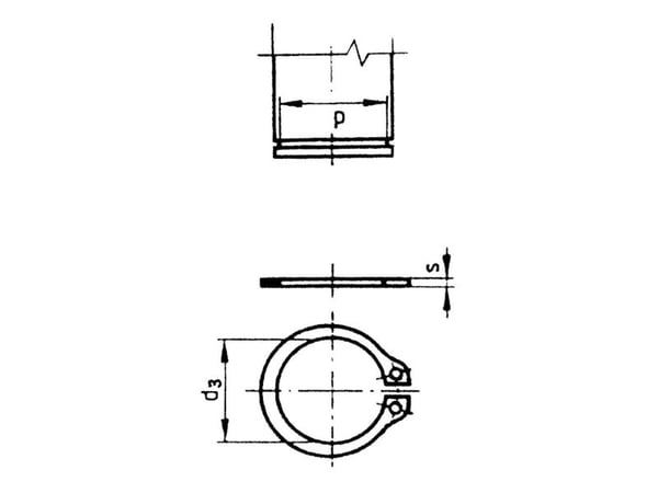 TOOLCRAFT 9 D471 194748 Cirkelringar Inre diameter: 8,4 mm DIN 471 Fjäderstål 100 st