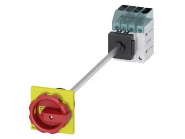 Siemensin kuormakytkin, punainen, keltainen, 4-napainen, 16 mm², 40 A, 690 V/AC, 3LD33480TL53, 4P, IP65, 60 mm, 68 mm, 83 mm, 420 mm