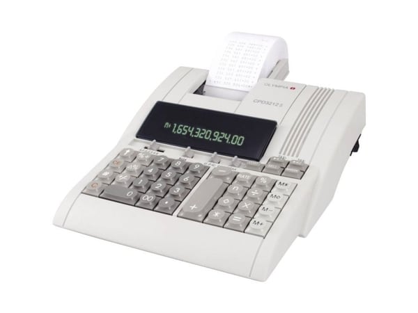 Olympia CPD 3212 S - Utskriftskalkulator - VFD - 12 sifre - AC-adapter