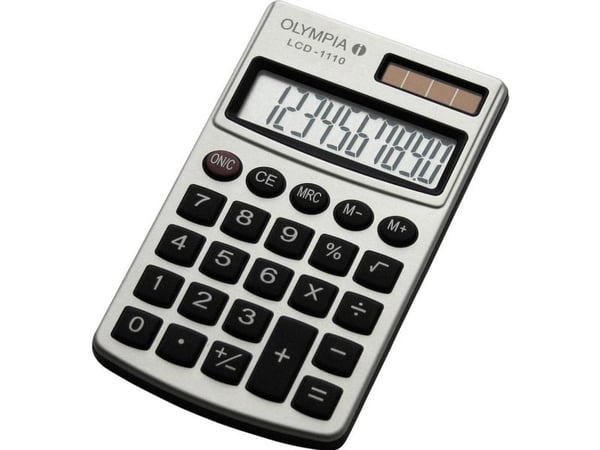 Olympia LCD 1110, Tasku, Perus, 10 lukua, 1 linjat, Hopea