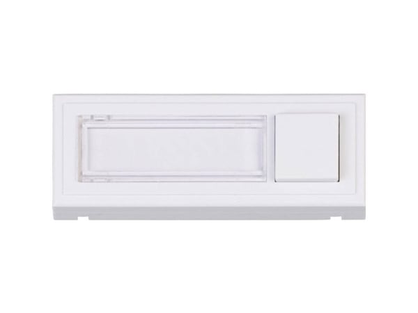 Heidemann Clipfix bell plate, 24 V/1 A, pure white