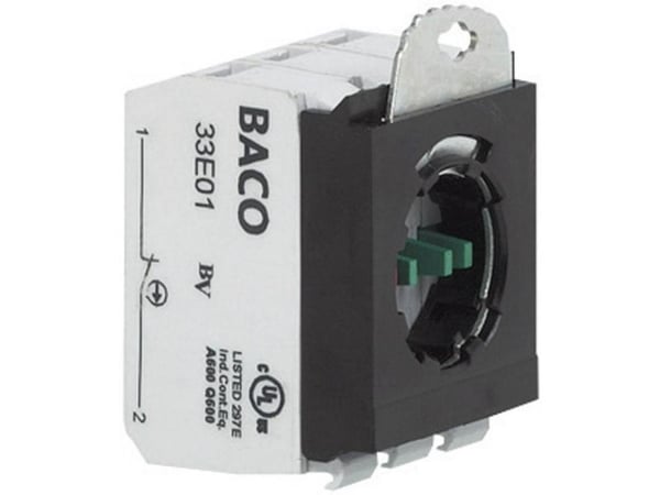 BACO 333E12 kontaktinsats med fästadapter 1 x brytkontakt, 1 x slutkontakt, 600 V, 1 st