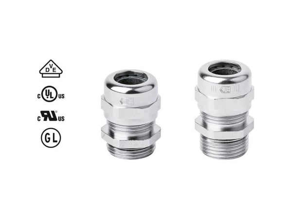 Jacob 50.612 M 50.612 M Cable Gland With Strain Relief M12 Brass Brass 1 Pcs