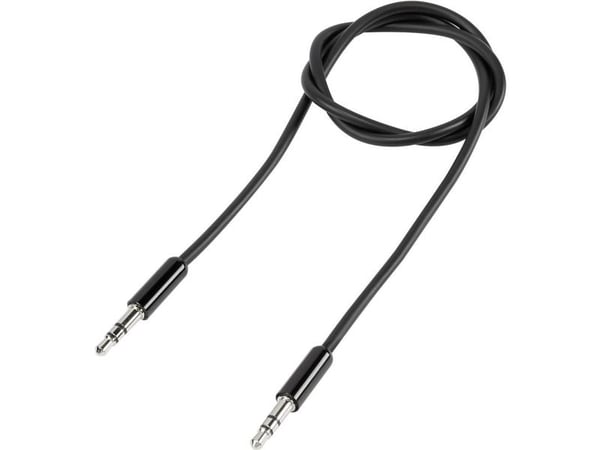 SpeaKa Professional SP-7870040, 3.5mm, Hankjønn, 3.5mm, Hankjønn, 0,5 m, Sort