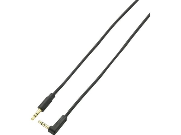 SpeaKa Professional lyd tilkoblingskabel [1x 3,5 mm jack - 1x 3,5 mm jack] 1 m svart gullbelagte kontakter