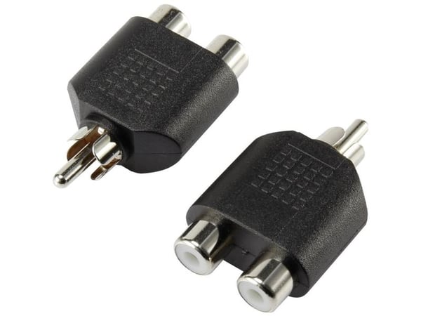 SpeaKa Professional SP-7870160, Sort, 3.5 mm, 2 x 3.5mm, Hankjønn, Hunkjønn
