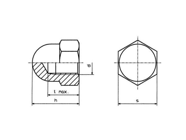 TOOLCRAFT M6 D1587-POLY 194793 Sexkantsmuttrar M6 Plast 10 st
