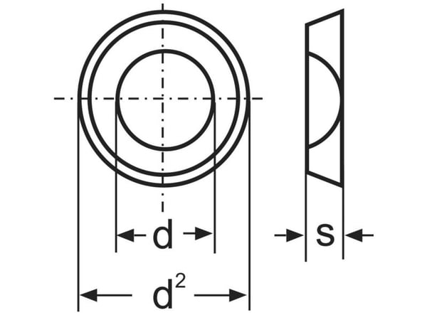 Mellomleggsskive 5,3 mm 10 mm stål galvanisert 100 stk TOOLCRAFT A5,3 D125:A2K 194701