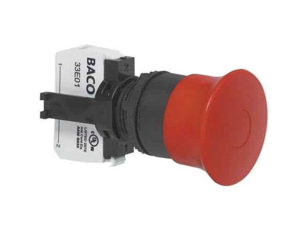 BACO L22DD01A Nødstopknap Frontring muovi, Laji IP69K 1 stk
