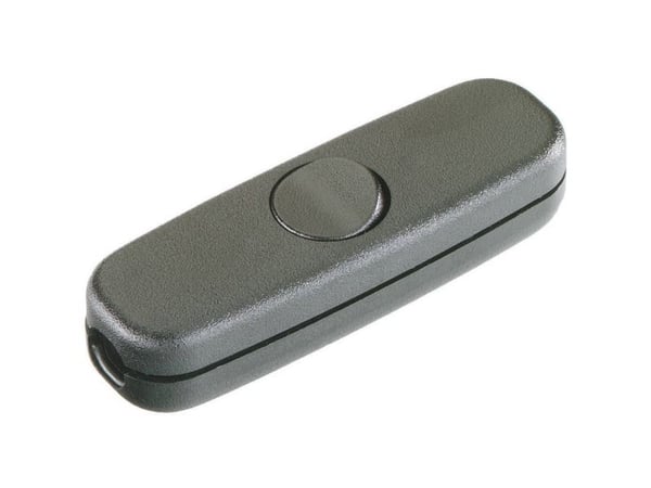 interBär Johdon välikytkin 250 V / AC 3 A 1 x on/off Musta