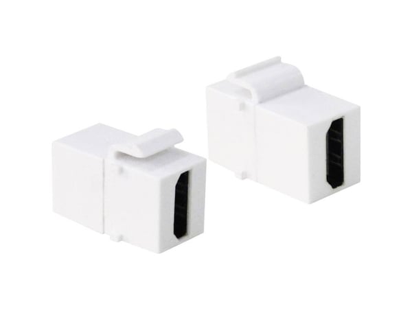 LogiLink 2xHDMI, Hvit, HDMI, HDMI, Gull, 14,5 mm, 29,5 mm