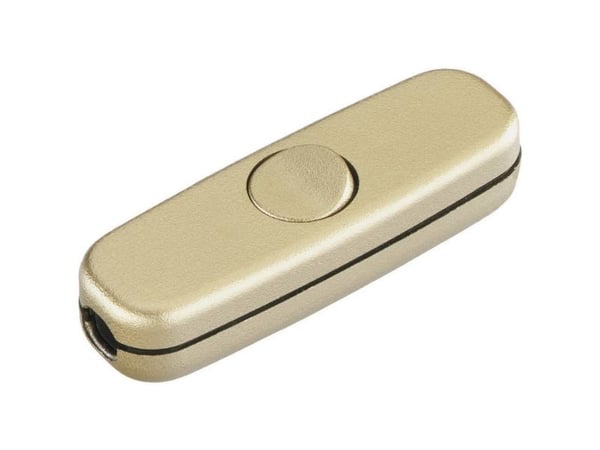 interBär 5055-010.01 Johtokytkin Gold 1 x Off/On 3 A 1 kpl 1 kpl