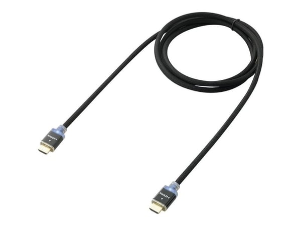SpeaKa Professional HDMI Tilslutningskabel HDMI-A-stik, HDMI-A-stik 2.00 m Sort SP-7870464 Audio Return Channel, forgyldte stik, sleeved, med LED, ...