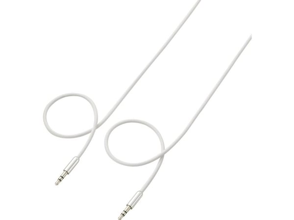 SpeaKa Professional SP-7870696, 3.5mm, Hankjønn, 3.5mm, Hankjønn, 1,5 m, Hvit