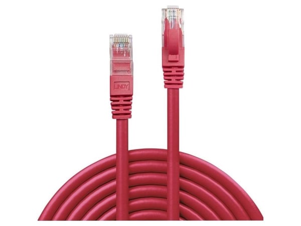 Lindy 48035, 5 m, Cat6, U/UTP (UTP), RJ-45, RJ-45, Rød