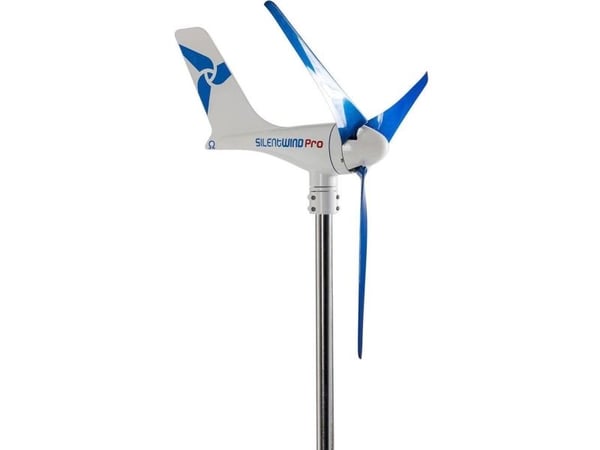 Silentwind 219 vindturbine, effekt ved 10 m/s 345 W, 48 V
