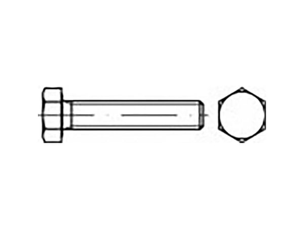 TOOLCRAFT TO-6859677 seksskruer M4 16 mm utvendig sekskant DIN 933 stål galv., 500 stk