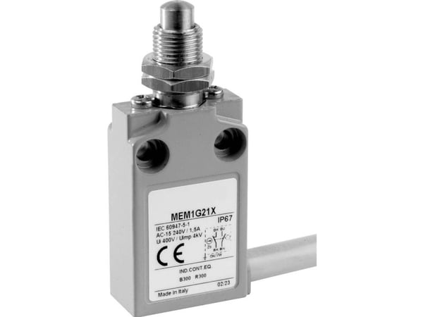 Panasonic MEM1G21ZD MEM1G21ZD MEM1G21ZD MEM1G21ZD Rajakytkin 24 V 5 A Plunger ruuvikierteellä IP67 1 kpl 1 kpl