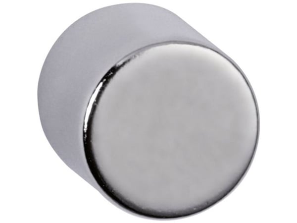 MAUL neodym sylindermagnet, 10 x 10 mm, nikkelholdekraft: 4 kg - 1 stk.