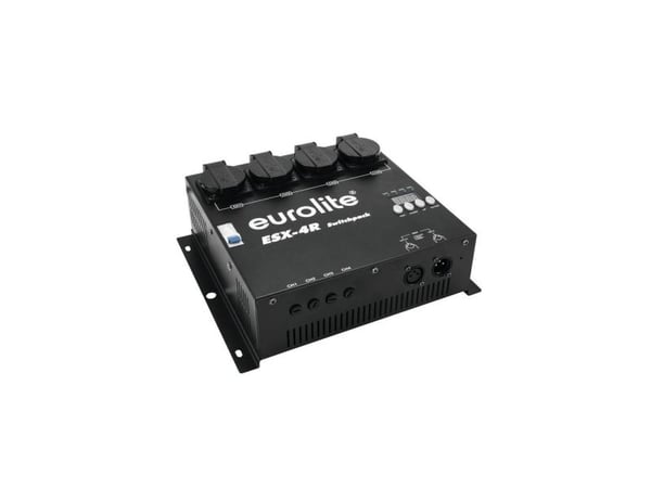 Eurolite 70064224, 4 kanaler, LED, Sort, AC, 230 V, 50 Hz