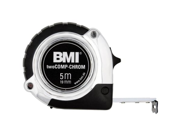 BMI krom målebånd 5 m stål