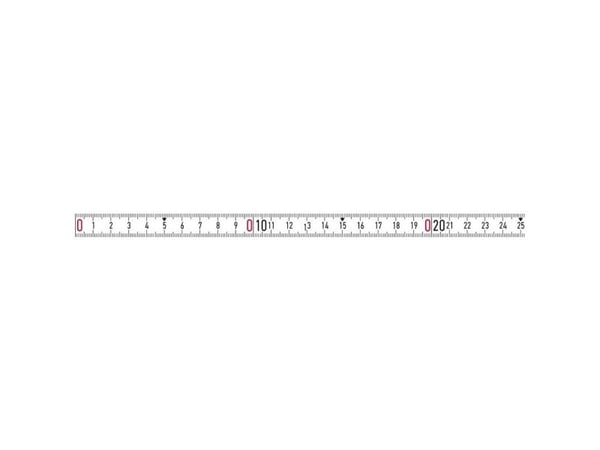 BMI målebånd 357004001LNR-SK 1 m stål