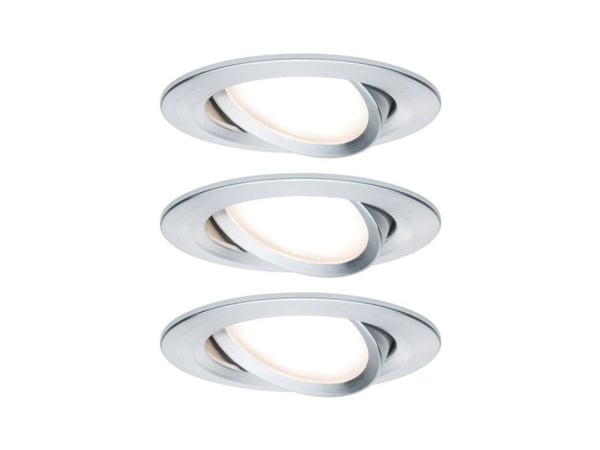 Paulmann 934.51, 3 ampuller, LED, 19,5 W, 650 lm, Aluminium