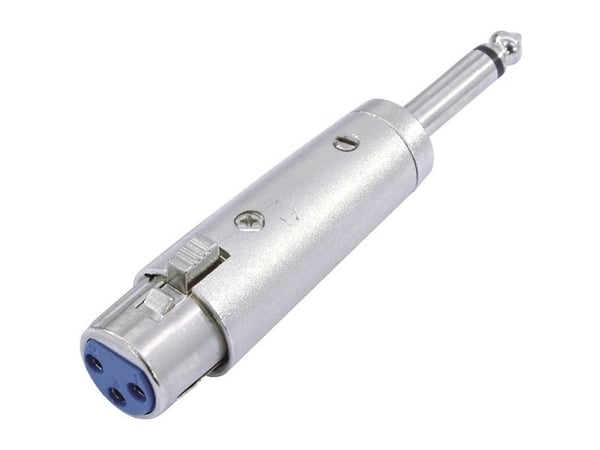 Omnitronic 30226400, 3-pin XLR, 6.3 mm, Sølv