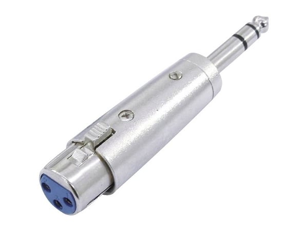 Omnitronic 30226405, 3-pin XLR, 6.3 mm, 0,09 m, Sølv