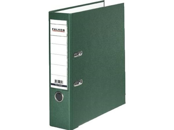 Falken pärm PP-Color A4 ryggbredd 80 mm grön, 2 byglar 9984055