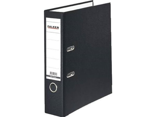 Falken Kansio FALKEN PP-Color A4 Selkämyksen leveys: 80 mm Musta 2 ripustinta 9984089