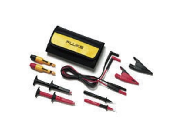 Fluke TLK281-1 Turvatestausjohtosarja [Lamellipistoke 4 mm - Lamellipistoke 4 mm] 1,50 m musta, punainen 1 kpl