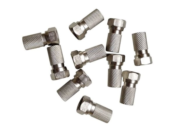 BKL Electronic 0403018/10DCR F-kontakt med tätning, anslutningar: F-Sichertyp, kabeldiameter 7,20 mm, 10 st