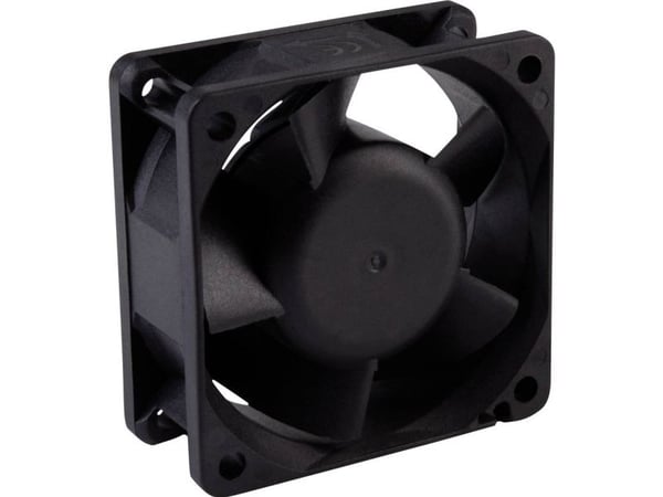Wallair aksialvifte 12 V/DC 39,95 m³/h 60 x 60 x 25 mm