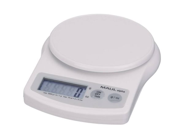 MAUL 1645002, Elektronisk postvekt, 5 kg, 1 g, 2 g, Hvit, Digitalt