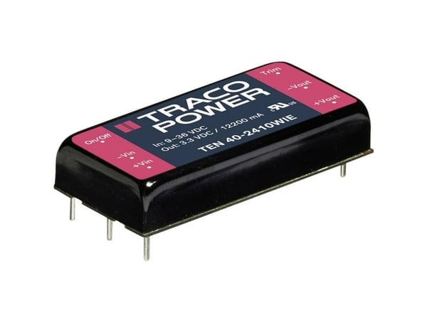 Traco Power TEN 40-2412WIE, 25,4 mm, 10,2 mm, 50,8 mm, 32 g, 40 W, 9-36 V