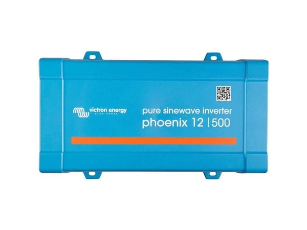 Victron Energy Phoenix 12/500 VE.Direct - DC-AC strøminverter - DC 12 V - 400 watt - 500 VA - VE.Direct - utgangskontakter: 1 - Europa - blå, RAL 5012