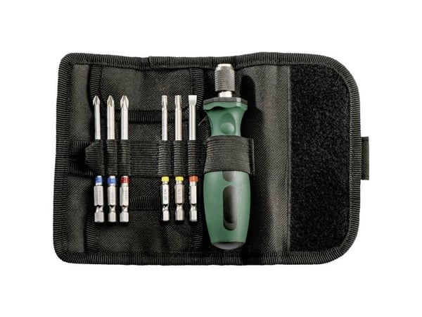 Metabo - Spissett for skrutrekker - 7 deler - T20, T25, PH2, PH3, PZ1, PZ2, SL5.5 - lengde: 89 mm