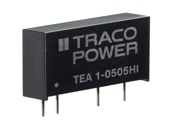 TracoPower TEA 1-0505HI DC/DC-muunnin, tulostus 200 mA 1 W Lähtöjen määrä: 1 x