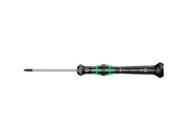 Wera 2055 PZ Electronics Phillips-skrutrekker, 13 mm, 15,7 cm, 13 mm, 14 g, svart, grønn