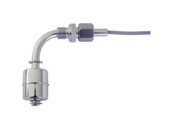 REED Electronics svømmebryter R1/4/verst.-EO/S-L75/WI35-E27Z-1m, PVC, 230 V/AC, IP67