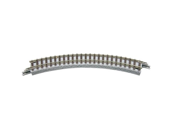 7297005 Z-rälsspår (med ballast) böjt spår 45° 145 mm, 4 st