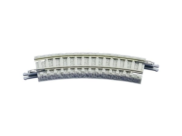 Rokuhan spor Z: bøyd spor 26° 127 mm (med ballast) 2 stk 7297019